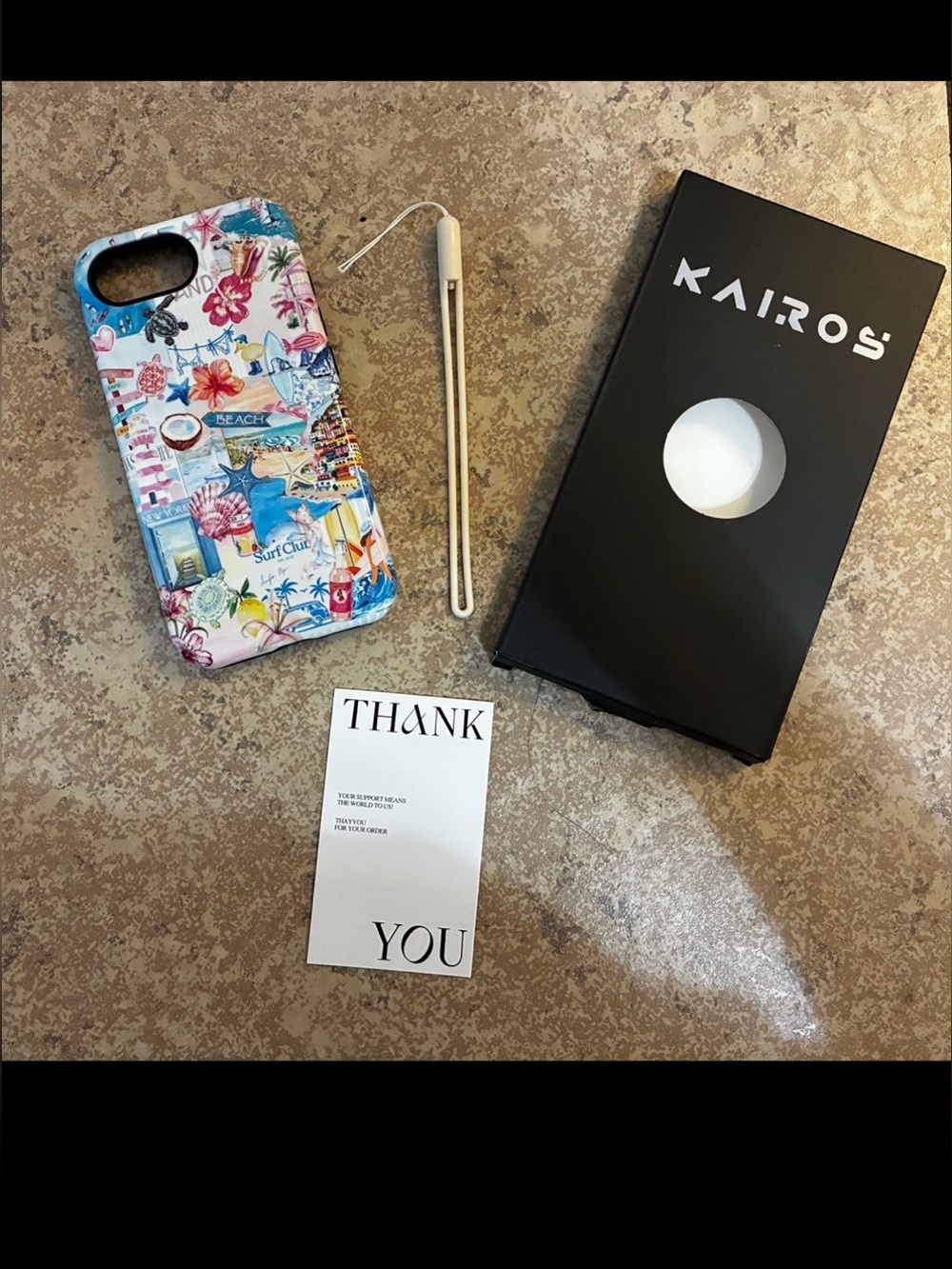 New! “Kairos” Coastal Floral Collage Pattern Colorful iPhone 16e / 17e Case.